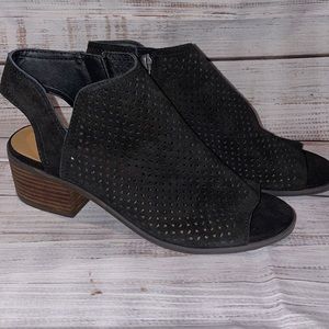 Lucky Brand Black Perforated Bootie